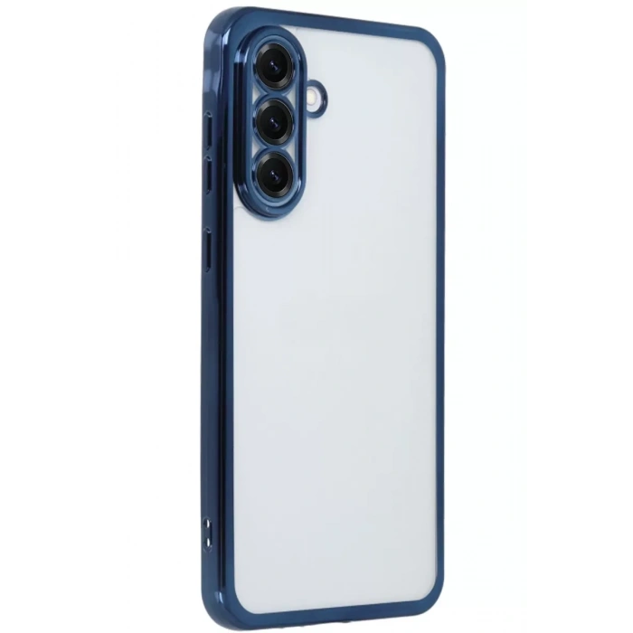 Samsung Galaxy A56 Kılıf Lensli Silikon - Lacivert