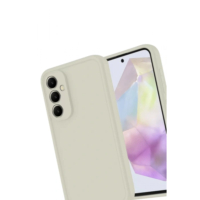 Samsung Galaxy A56 Kılıf Viera Silikon - Krem