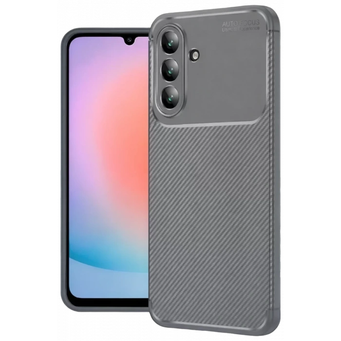 Samsung Galaxy A57 5G Auto Focus Karbon Kapak - Gri