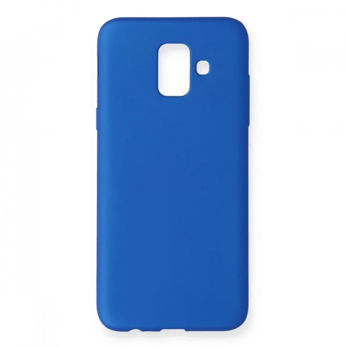 Samsung Galaxy A6 2018 Kılıf First Silikon - Mavi