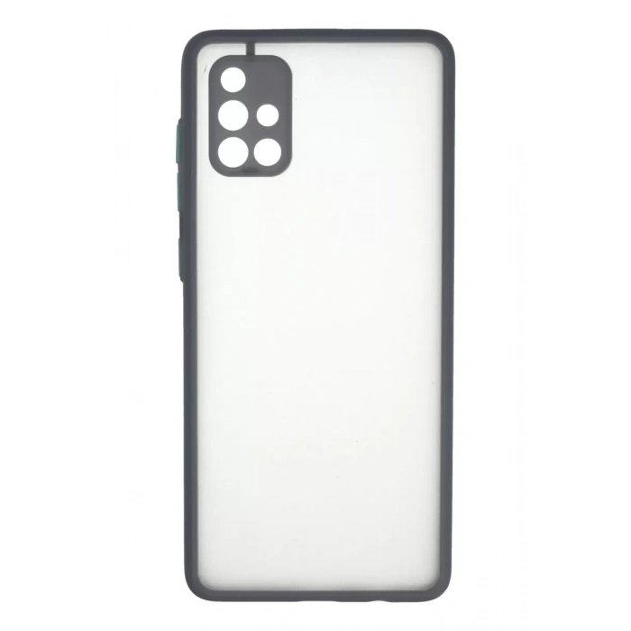 Samsung Galaxy A71 Kılıf Montreal Silikon Kapak - Gri