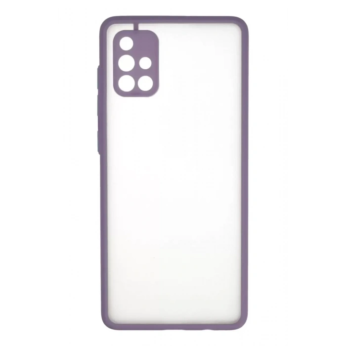 Samsung Galaxy A71 Kılıf Montreal Silikon Kapak - Mor