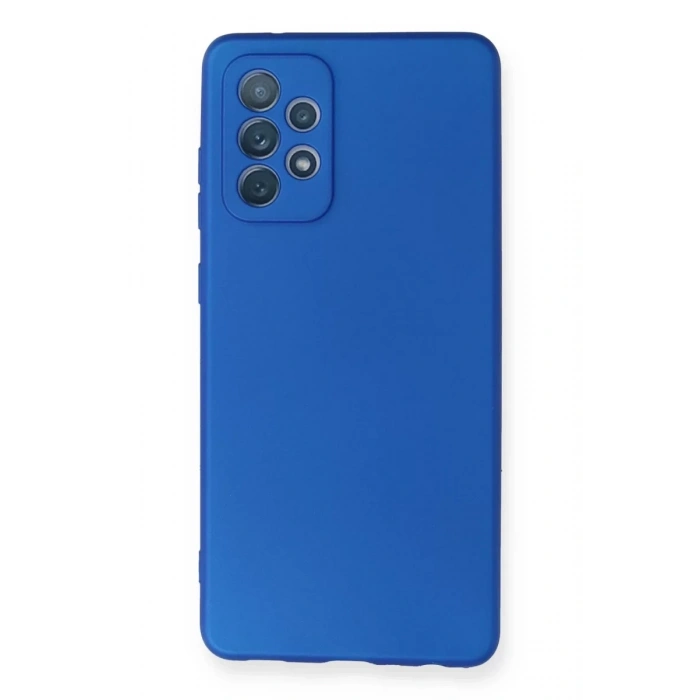 Samsung Galaxy A72 Kılıf First Silikon - Mavi