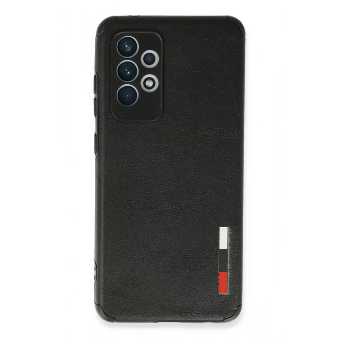 Samsung Galaxy A72 Kılıf Loop Deri Silikon - Siyah