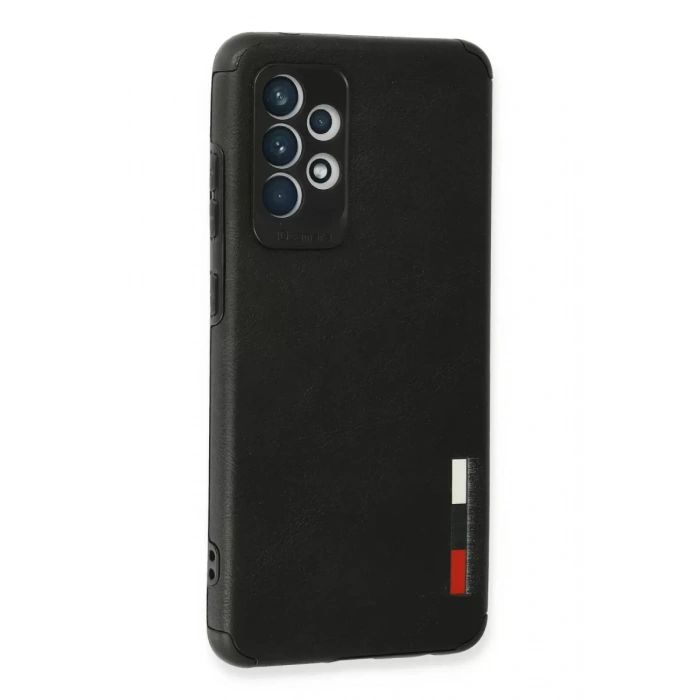 Samsung Galaxy A72 Kılıf Loop Deri Silikon - Siyah