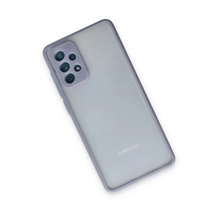 Samsung Galaxy A72 Kılıf Montreal Silikon Kapak - Gri