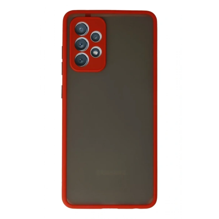 Samsung Galaxy A72 Kılıf Montreal Silikon Kapak - Kırmızı