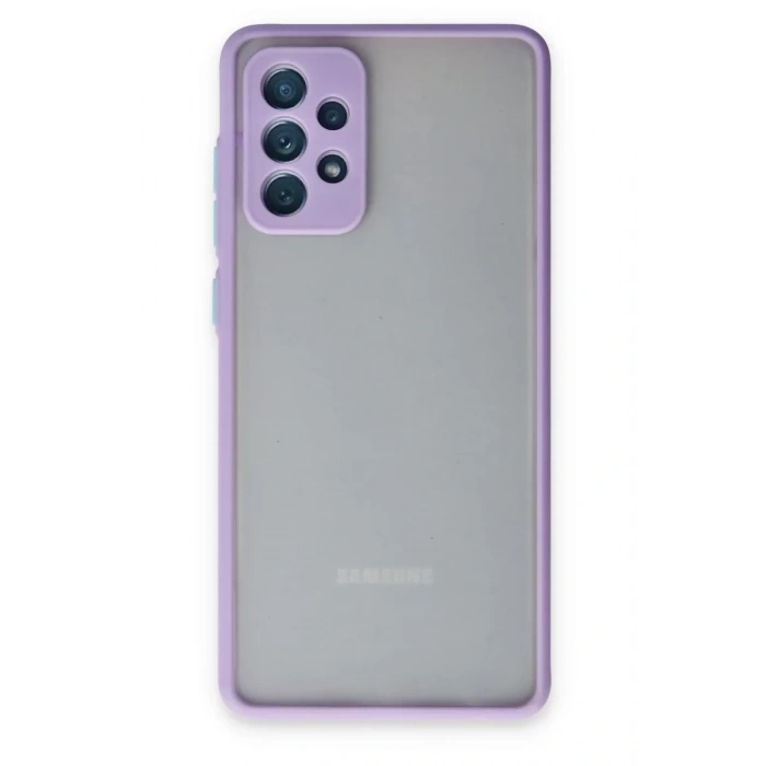 Samsung Galaxy A72 Kılıf Montreal Silikon Kapak - Mor