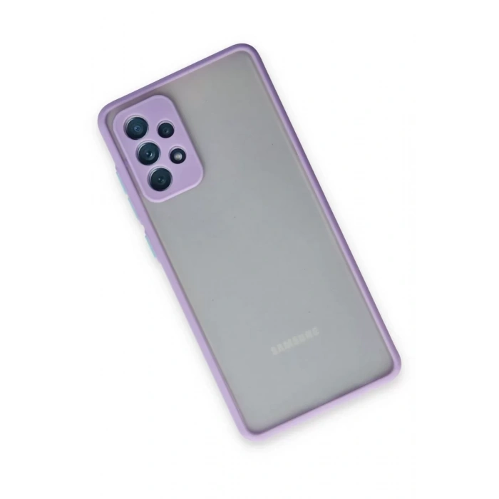 Samsung Galaxy A72 Kılıf Montreal Silikon Kapak - Mor