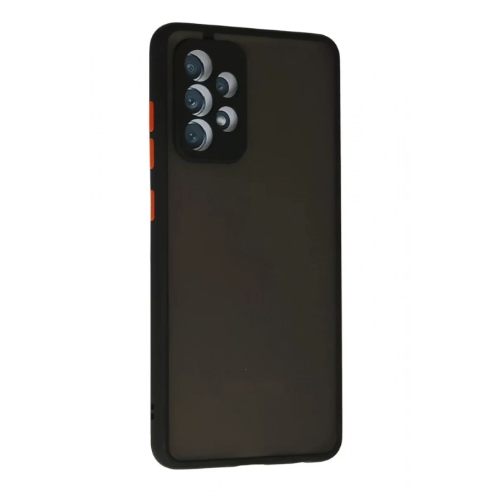 Samsung Galaxy A72 Kılıf Montreal Silikon Kapak - Siyah