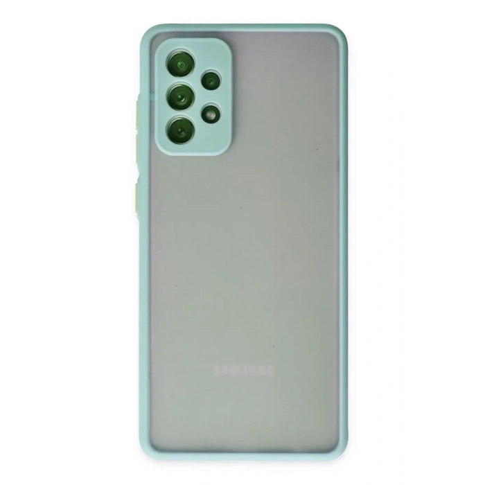 Samsung Galaxy A72 Kılıf Montreal Silikon Kapak - Turkuaz