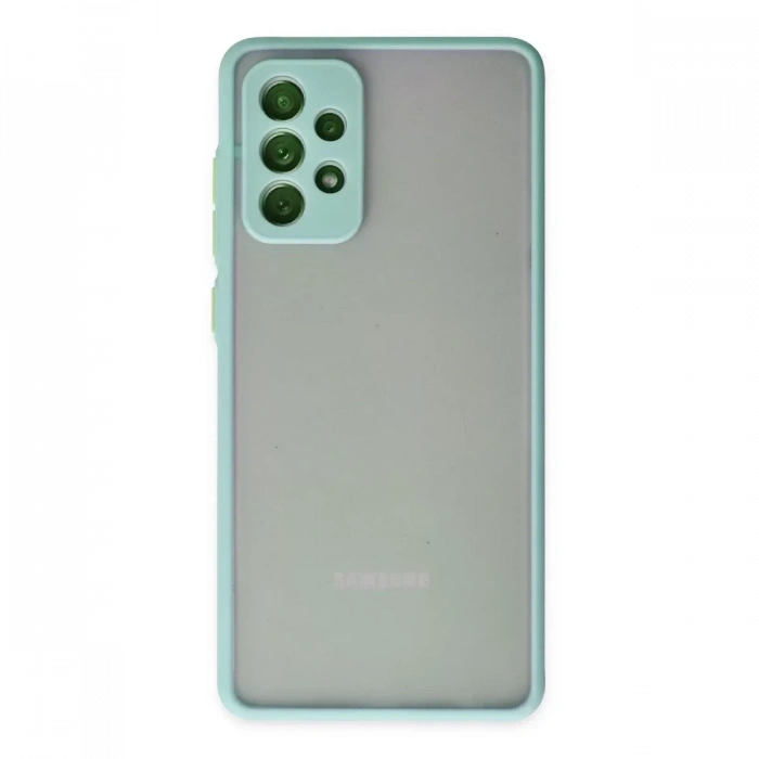 Samsung Galaxy A72 Kılıf Montreal Silikon Kapak - Turkuaz
