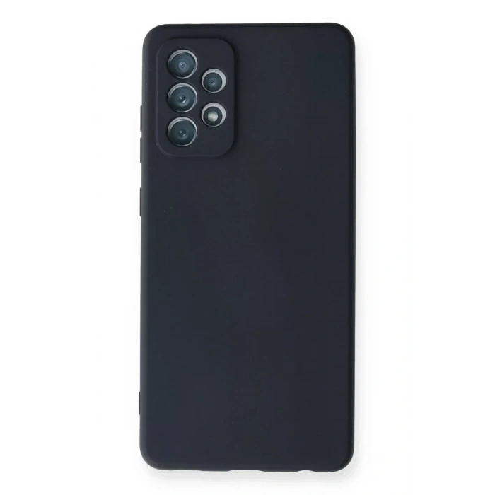 Samsung Galaxy A72 Kılıf Nano içi Kadife Silikon - Lacivert