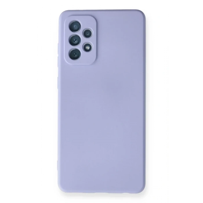 Samsung Galaxy A72 Kılıf Nano içi Kadife Silikon - Lila