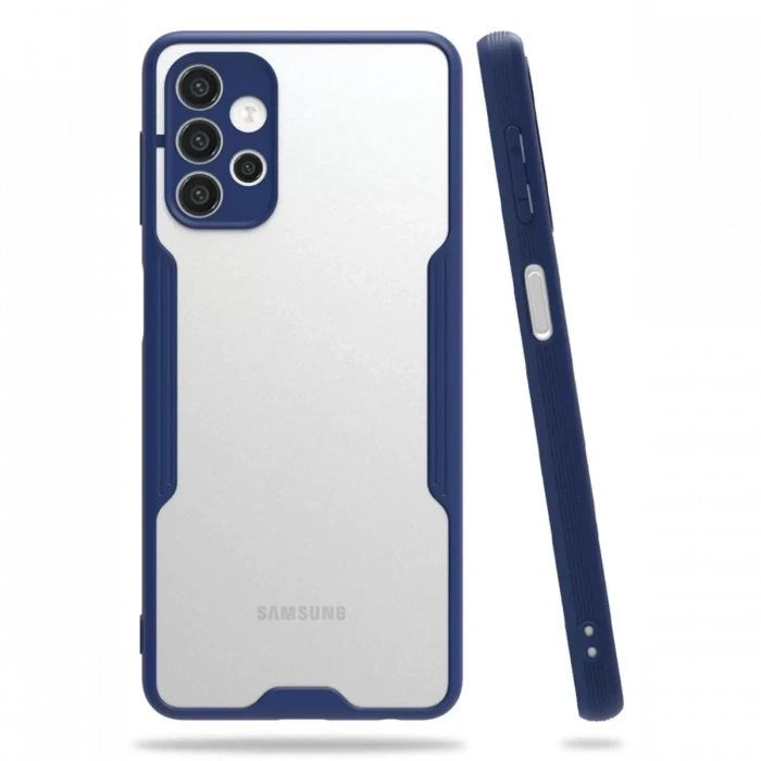 Samsung Galaxy A72 Kılıf Platin Silikon - Lacivert