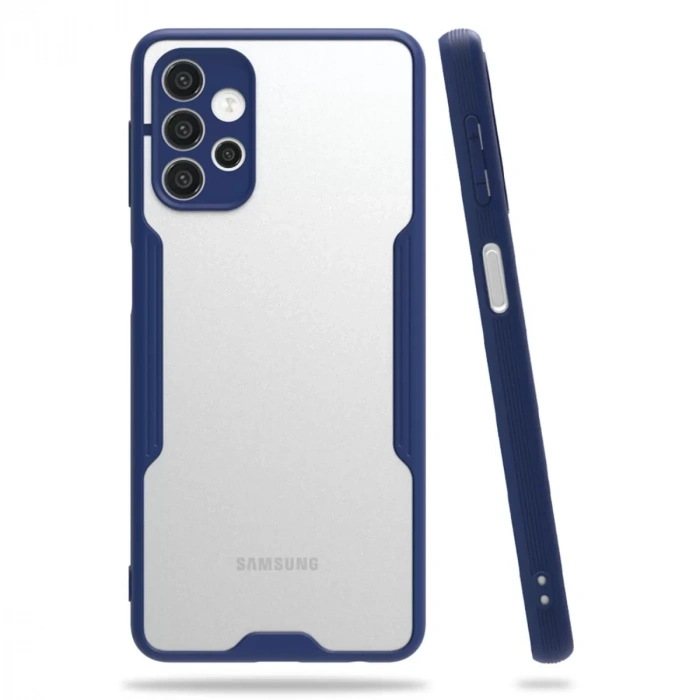Samsung Galaxy A72 Kılıf Platin Silikon - Lacivert