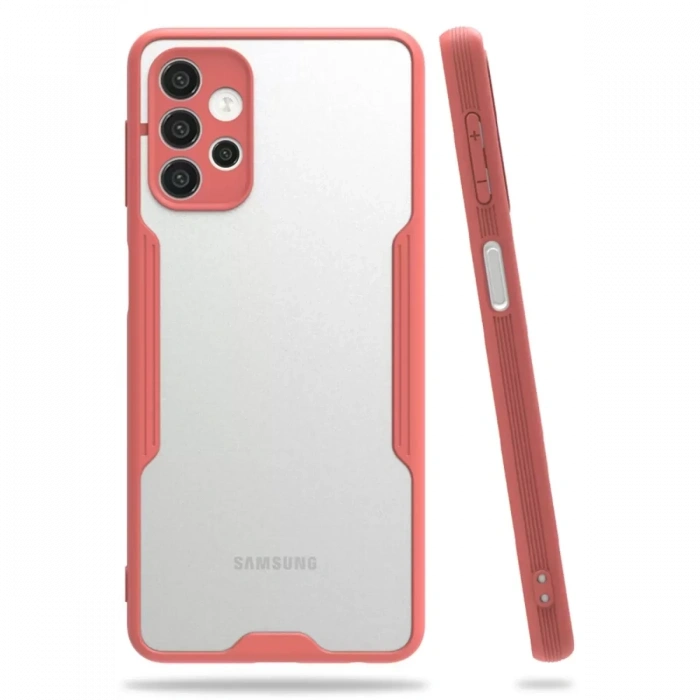 Samsung Galaxy A72 Kılıf Platin Silikon - Pembe