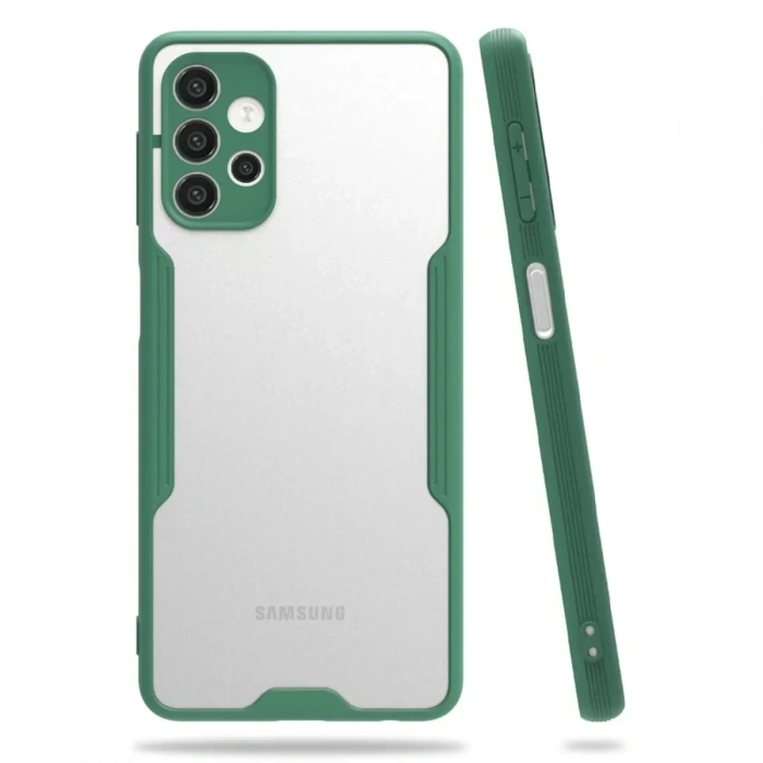Samsung Galaxy A72 Kılıf Platin Silikon - Yeşil