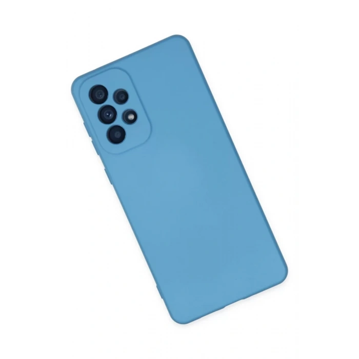 Samsung Galaxy A73 5G Kılıf Nano içi Kadife Silikon - Mavi