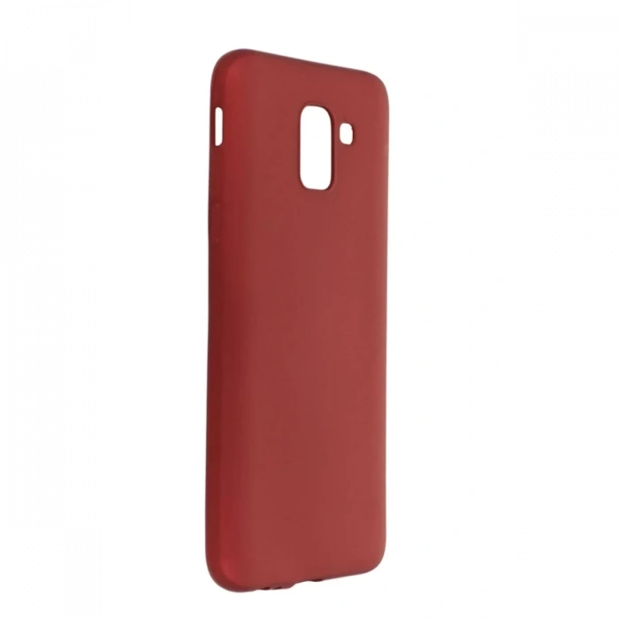 Samsung Galaxy J6 Kılıf First Silikon - Bordo