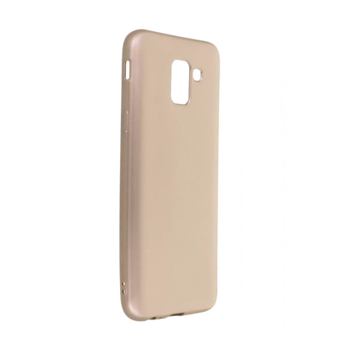 Samsung Galaxy J6 Kılıf First Silikon - Gold