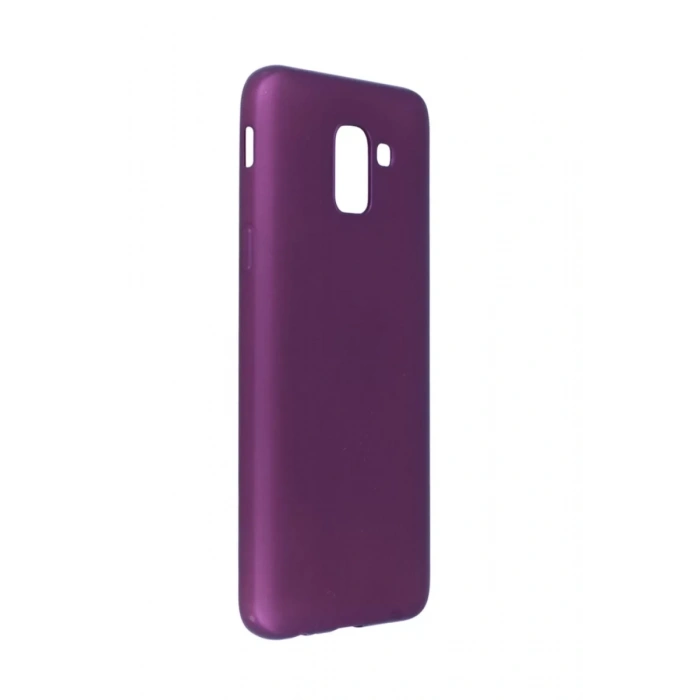 Samsung Galaxy J6 Kılıf First Silikon - Mürdüm