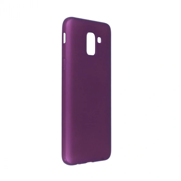 Samsung Galaxy J6 Kılıf First Silikon - Mürdüm
