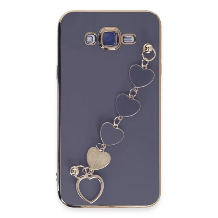 Samsung Galaxy J7 Kılıf Esila Silikon - Gri