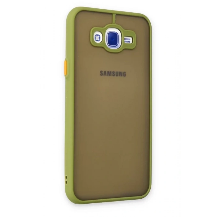 Samsung Galaxy J7 Kılıf Montreal Silikon Kapak - Açık Yeşil