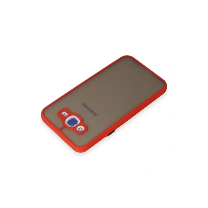 Samsung Galaxy J7 Kılıf Montreal Silikon Kapak - Kırmızı