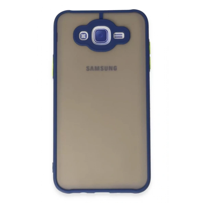Samsung Galaxy J7 Kılıf Montreal Silikon Kapak - Lacivert