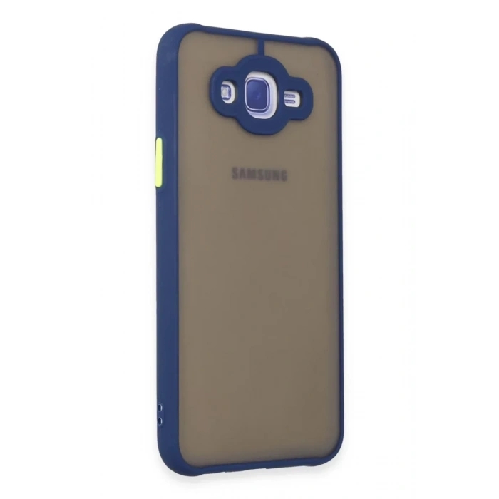 Samsung Galaxy J7 Kılıf Montreal Silikon Kapak - Lacivert