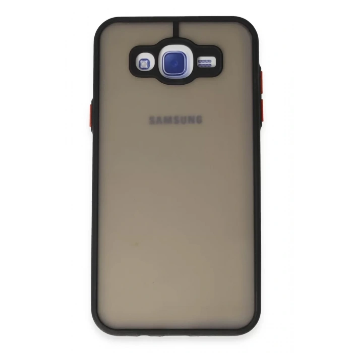 Samsung Galaxy J7 Kılıf Montreal Silikon Kapak - Siyah