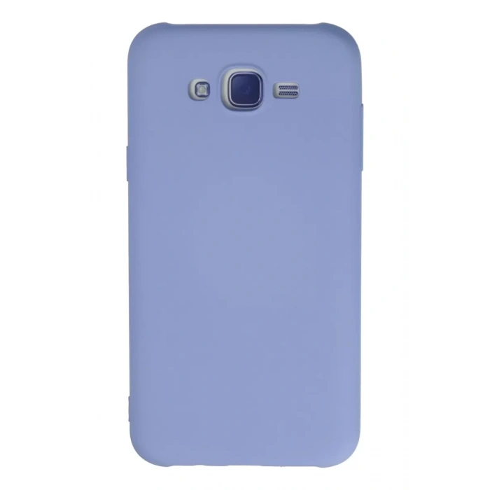 Samsung Galaxy J7 Kılıf Nano içi Kadife Silikon - Lila