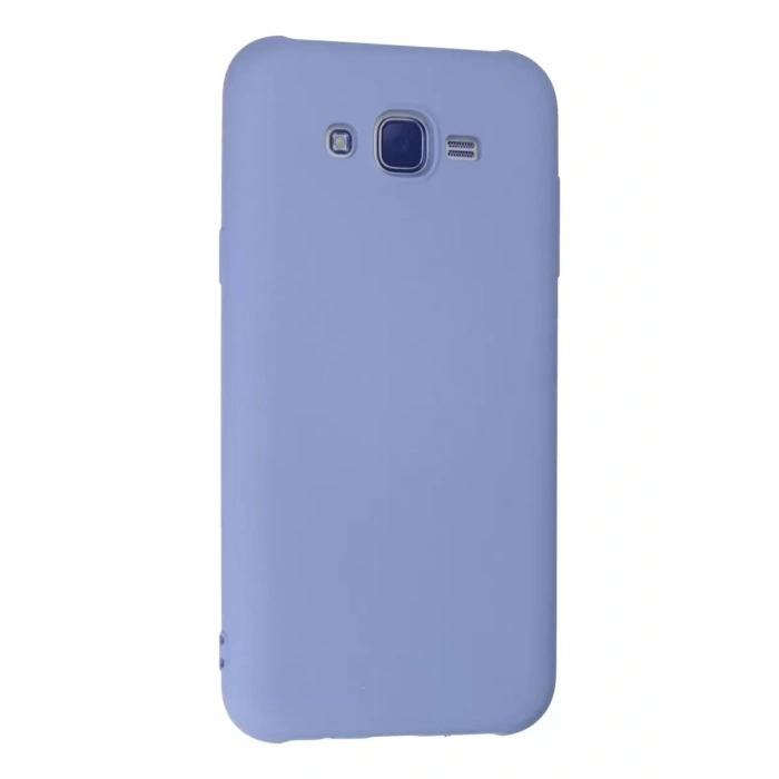 Samsung Galaxy J7 Kılıf Nano içi Kadife Silikon - Lila