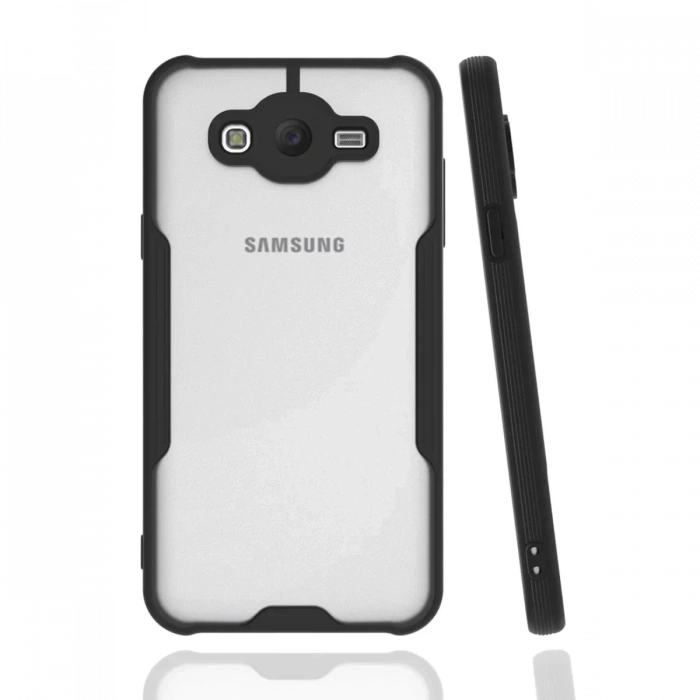 Samsung Galaxy J7 Kılıf Platin Silikon - Siyah