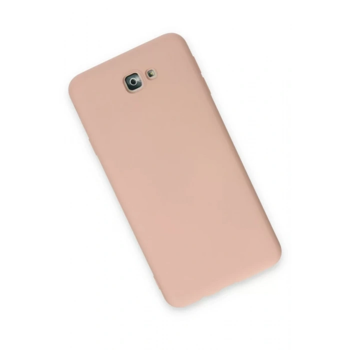 Samsung Galaxy J7 Prime Kılıf Nano içi Kadife Silikon - Pudra