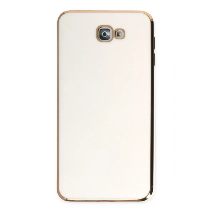 Samsung Galaxy J7 Prime Kılıf Volet Silikon - Beyaz