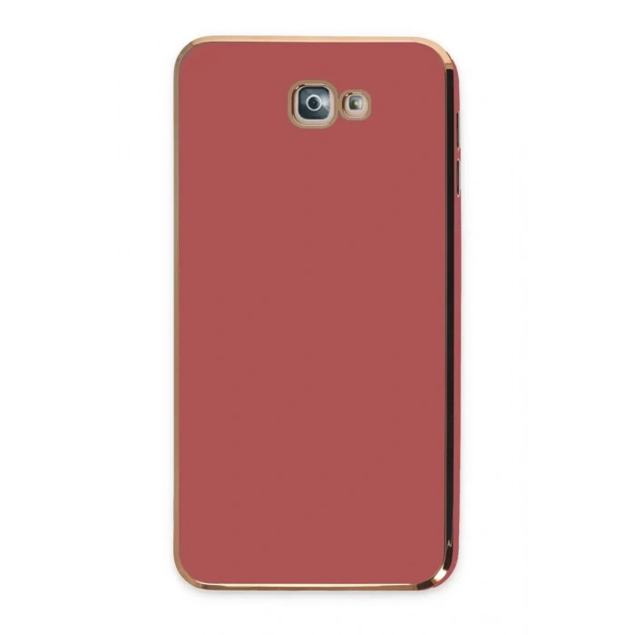 Samsung Galaxy J7 Prime Kılıf Volet Silikon - Kırmızı
