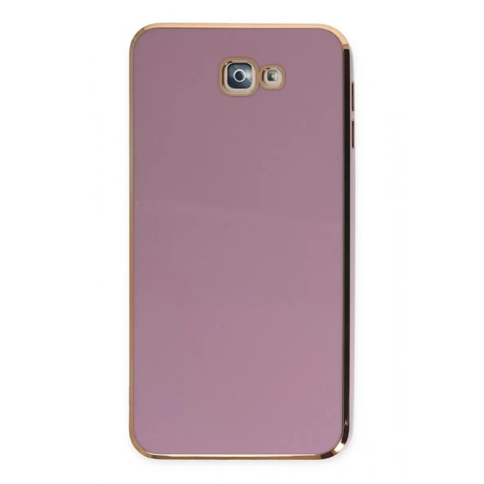 Samsung Galaxy J7 Prime Kılıf Volet Silikon - Mor