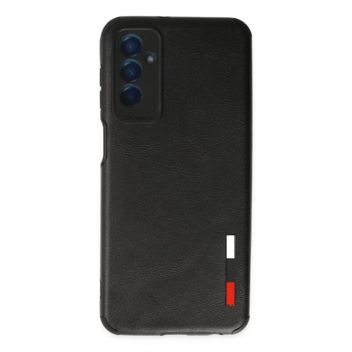 Samsung Galaxy M13 Kılıf Loop Deri Silikon - Siyah