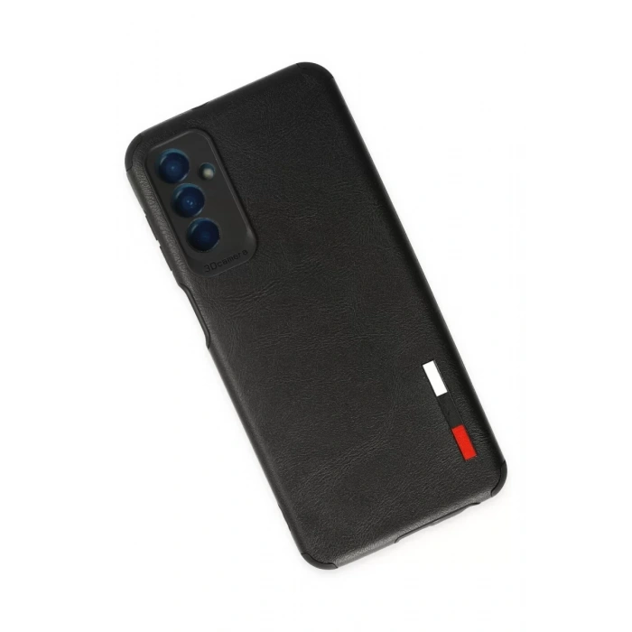 Samsung Galaxy M13 Kılıf Loop Deri Silikon - Siyah