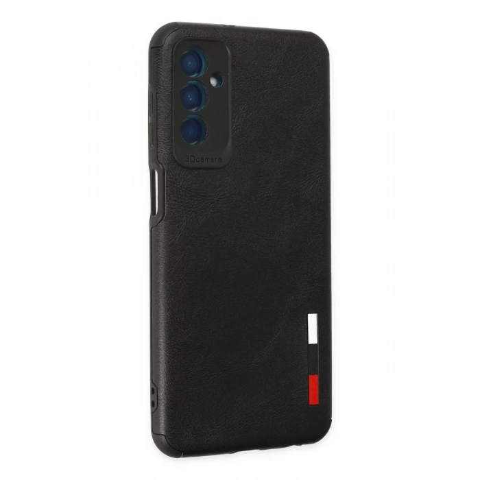 Samsung Galaxy M13 Kılıf Loop Deri Silikon - Siyah