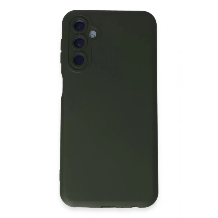 Samsung Galaxy M14 5G Kılıf Nano içi Kadife Silikon - Koyu Yeşil