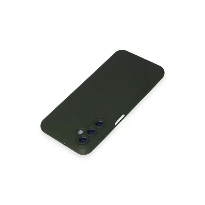 Samsung Galaxy M14 5G Kılıf Nano içi Kadife Silikon - Koyu Yeşil