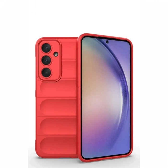 Samsung Galaxy M14 5G Kılıf Optimum Silikon - Kırmızı