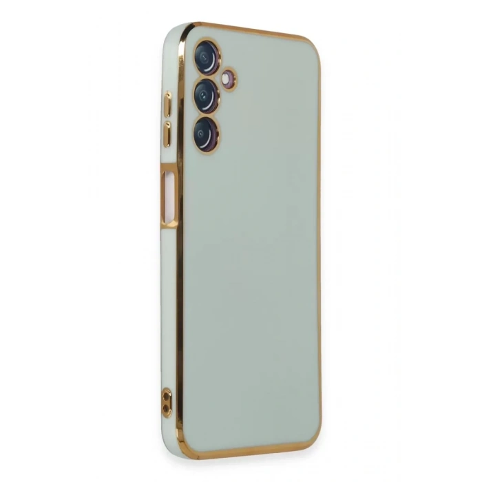 Samsung Galaxy M14 5G Kılıf Volet Silikon - Açık Yeşil