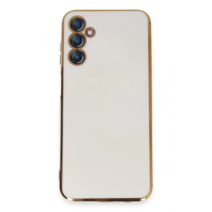 Samsung Galaxy M14 5G Kılıf Volet Silikon - Beyaz