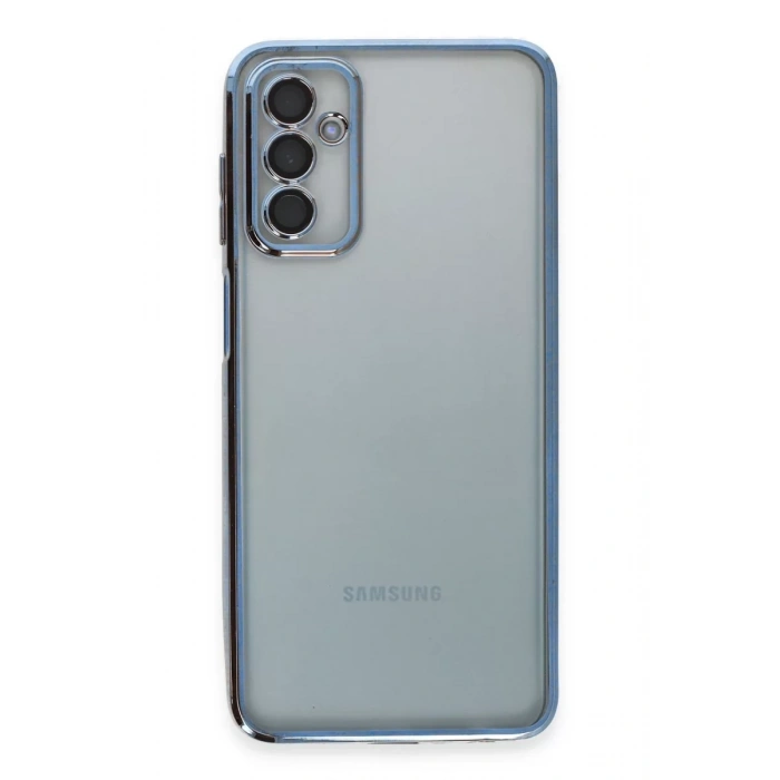 Samsung Galaxy M23 Kılıf Lensli Silikon - Açık Mavi