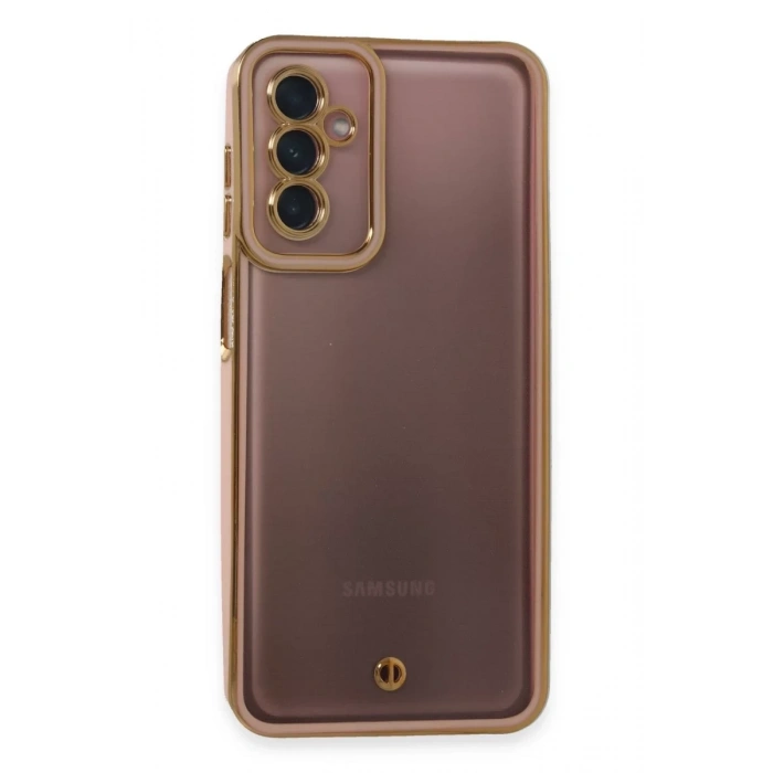 Samsung Galaxy M23 Kılıf Liva Lens Silikon - Pudra